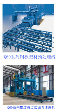 门业图片-抛丸机Q69系列钢板型材抛丸机 山东开泰钢板抛丸机Q698图片